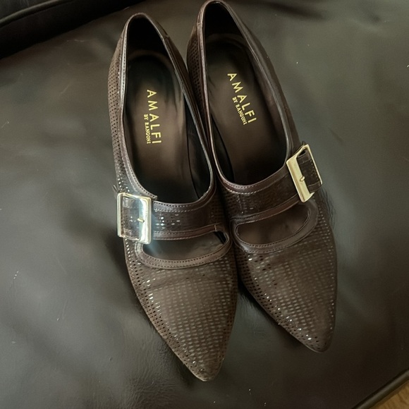 Amalfi by Rangoni ladies pumps brown. Made in Italy 8.5 Narrow. Very good cond - Picture 12 of 16